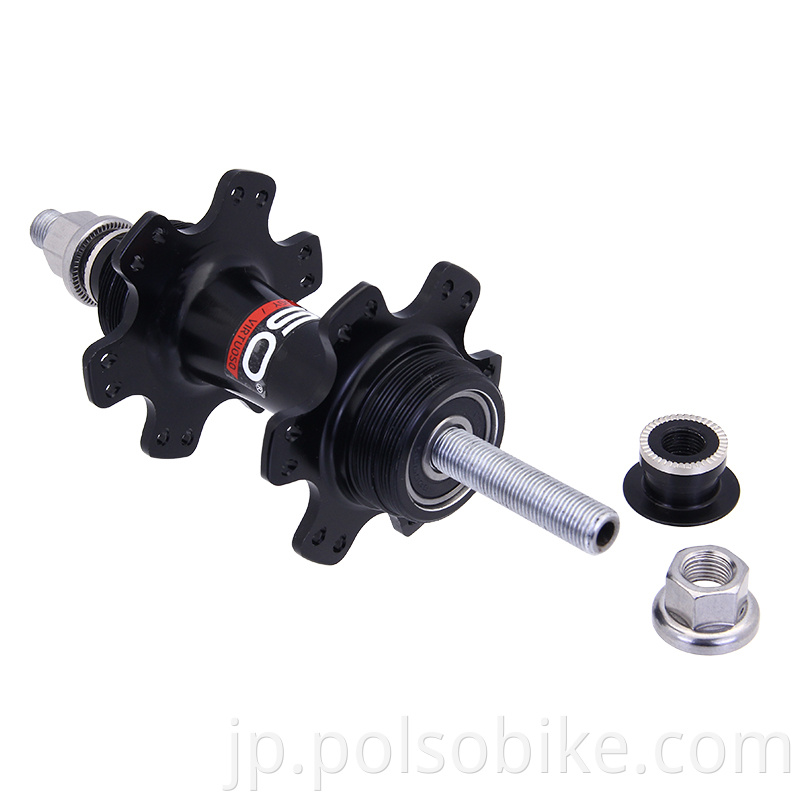 fixed hub with movable lock nut